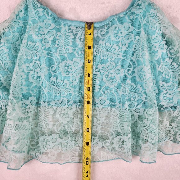 Speed Limit MPH Blue Lace Crop Top Size XL - Picture 12 of 12